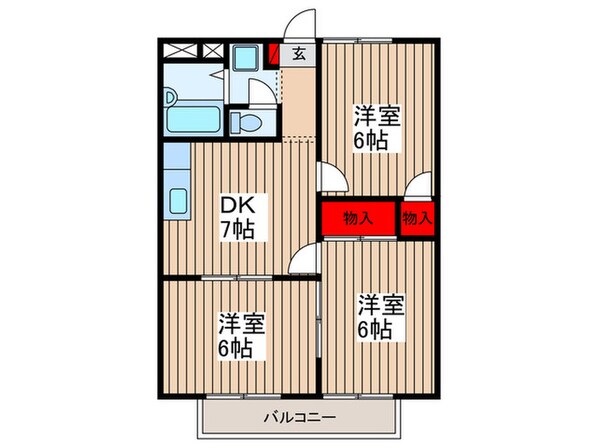 第二宮ロイヤルハイツの物件間取画像